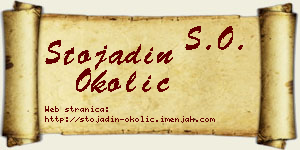 Stojadin Okolić vizit kartica